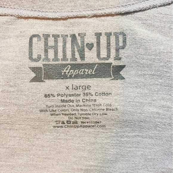 Chin Up Apparel High Low Printed Floral 93 Sweater Size XL Gray - Picture 5 of 5